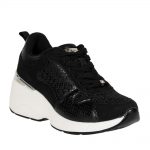 MARIA MARE 68034 ΜΑΥΡΑ SNEAKERS ΜΕ ΠΛΑΤΦΟΡΜΑ