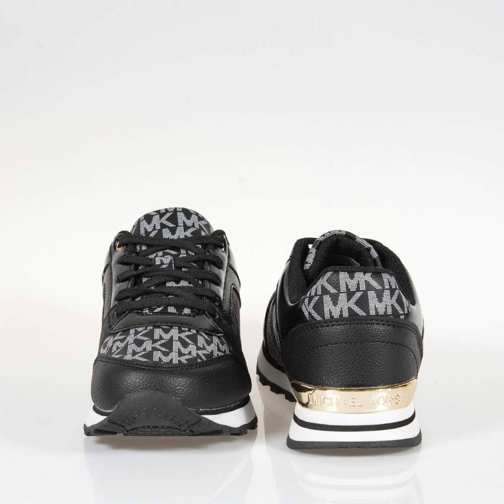 Michael Kors  Shoes  Michael Kors Womens Mk Logo City Black Sneakers   Poshmark