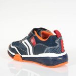 GEOX J16FEB ΑΘΛΗΤΙΚΑ ΜΕ ΦΩΤΑΚΙΑ ΜΠΛΕ