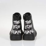 GEOX J16ETA ΜΑΥΡΑ ΜΠΟΤΑΚΙΑ BIKER