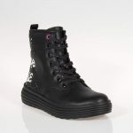 GEOX J16ETA ΜΑΥΡΑ ΜΠΟΤΑΚΙΑ BIKER