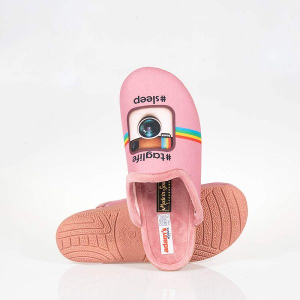 ADAMS 624-21579 PINK SLIPPERS