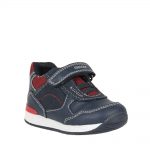 GEOX B160RA SNEAKERS ΜΕ ΑΥΤΟΚΟΛΛΗΤΟ ΜΠΛΕ