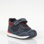 GEOX B160RA SNEAKERS ΜΕ ΑΥΤΟΚΟΛΛΗΤΟ ΜΠΛΕ