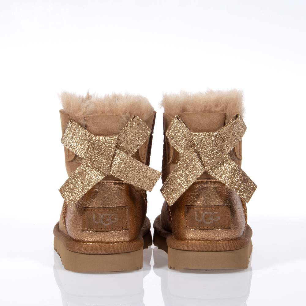 Ugg mini bailey bow gold hotsell