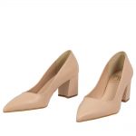 ΓΟΒΕΣ ΜΕ BLOCK HEELS NUDE TOP555