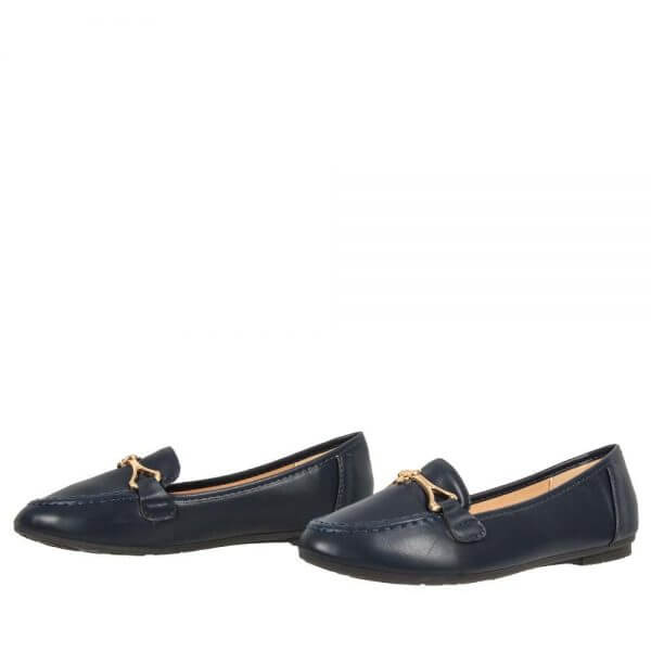 LOAFERS ΜΕ ΜΕΤΑΛΛΙΚΟ ΔΙΑΚΟΣΜΗΤΙΚΟ ΜΠΛΕ 98-28
