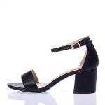 BASIC ΠΕΔΙΛΑ ΜΕ BLOCK HEELS ΜΑΥΡΑ 1170