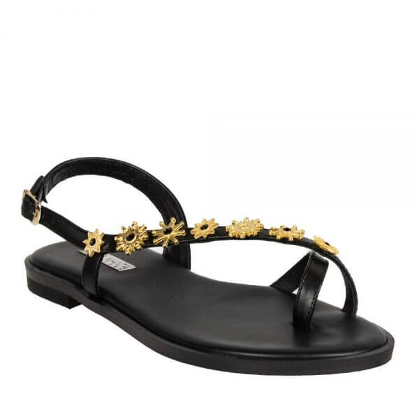 SOFIA MANTA SM653 BLACK SANDALS WITH TRUCKS