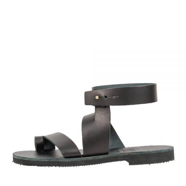 SANDALS WITH RING BLACK TOP8-18