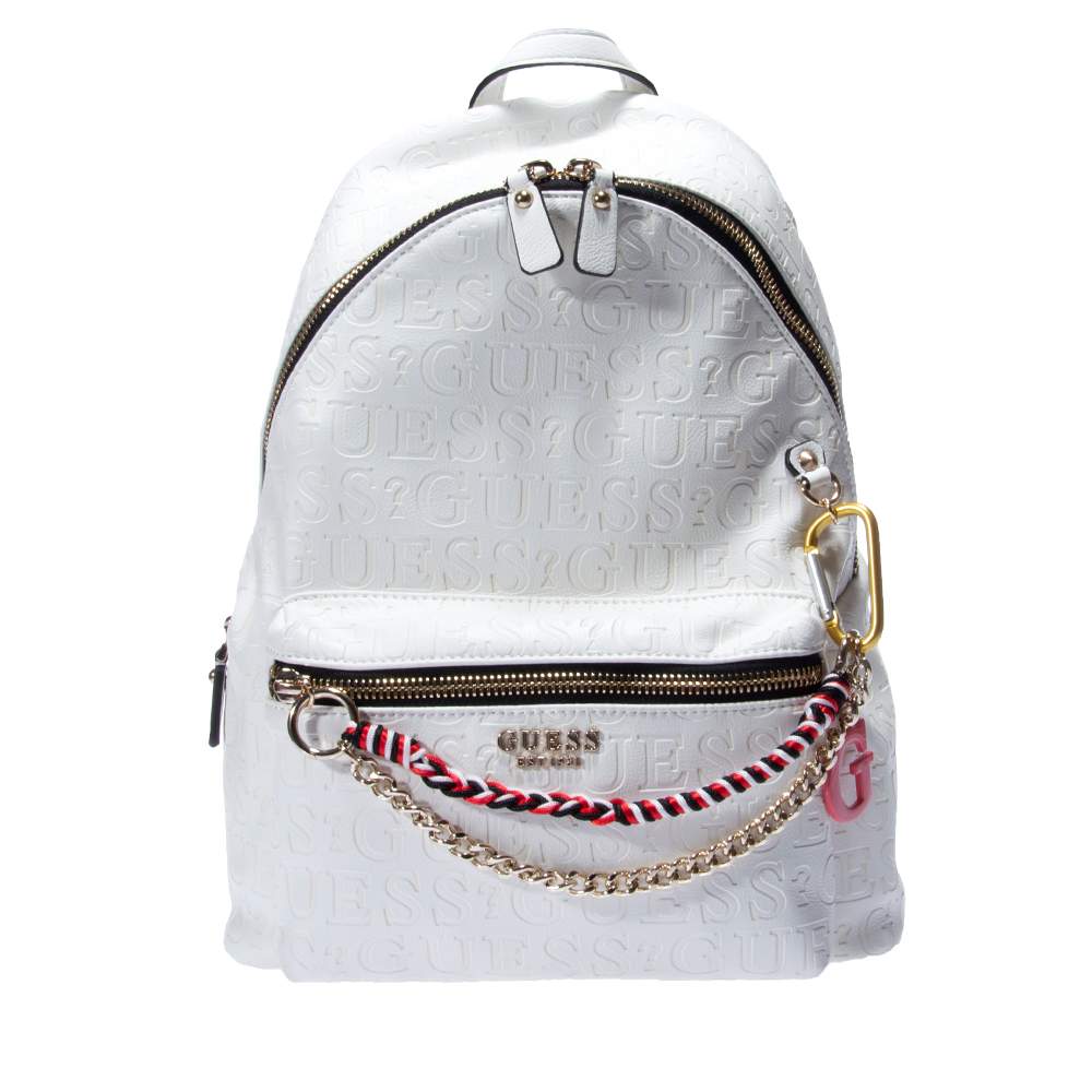 GUESS NAPLES HWGG8407330 BACKPACK WHITE | Topshoes.gr
