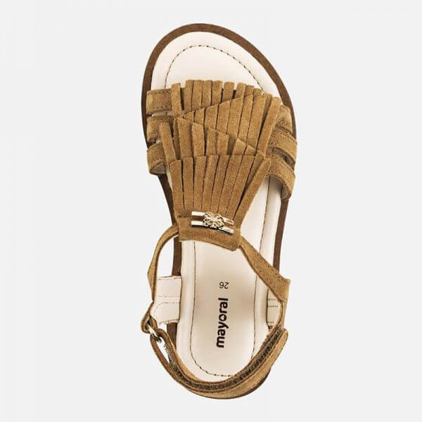 MAYORAL 43163 CAMEL SANDALS WITH STRIPS