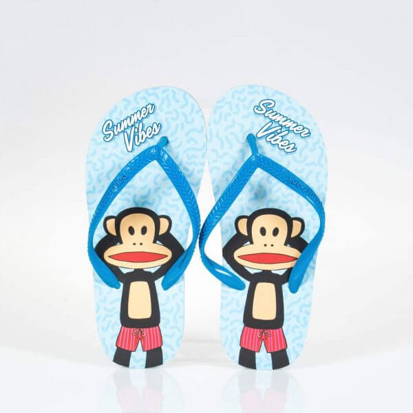 PAUL FRANK PF09901-1 BLUE FORK FLOPS