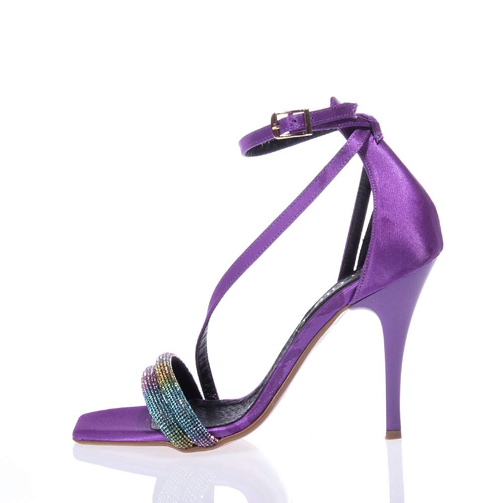BEATRIS B6540 PURPLE SANDALS WITH ANGLE STRAP | Topshoes.gr