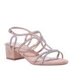 MENBUR 21623-0044 BEIGE STRASS SANDALS