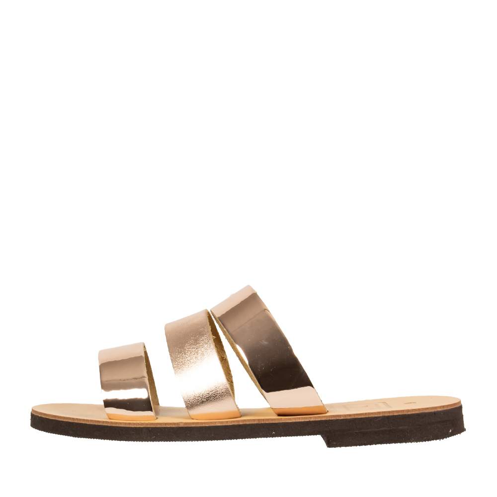 COPPER LEATHER SANDALS TS082 | Topshoes.gr
