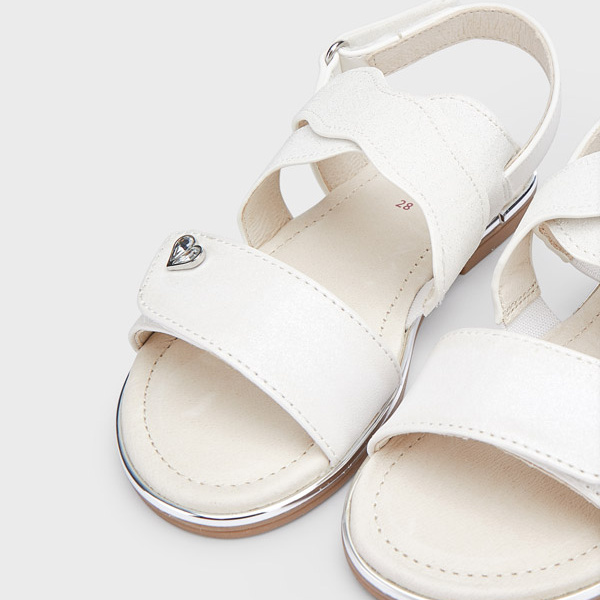 MAYORAL 43361 WHITE SANDALS WITH VELCRO