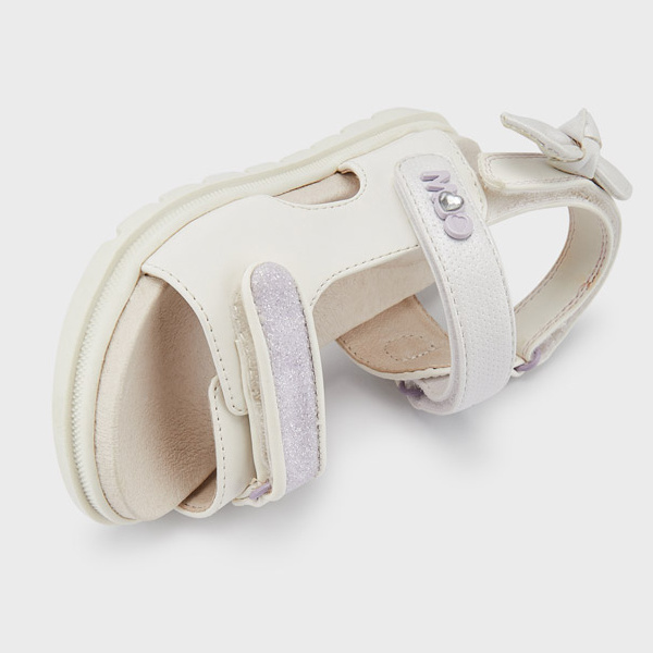 MAYORAL 43367 WHITE SANDALS WITH VELCRO