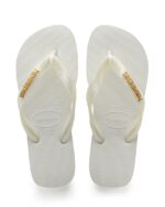 HAVAIANAS TOP LOGO METALLIC ΓΥΝΑΙΚΕΙΕΣ ΣΑΓΙΟΝΑΡΕΣ ΜΑΥΡΕΣ