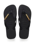 HAVAIANAS TOP LOGO METALLIC ΓΥΝΑΙΚΕΙΕΣ ΣΑΓΙΟΝΑΡΕΣ ΜΑΥΡΕΣ