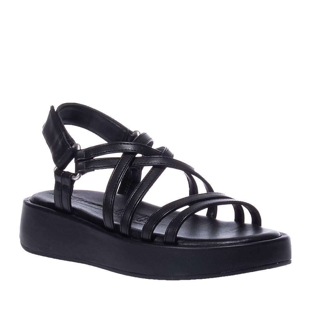 TAMARIS 28274-38 BLACK SANDALS WITH STRAP | Topshoes.gr