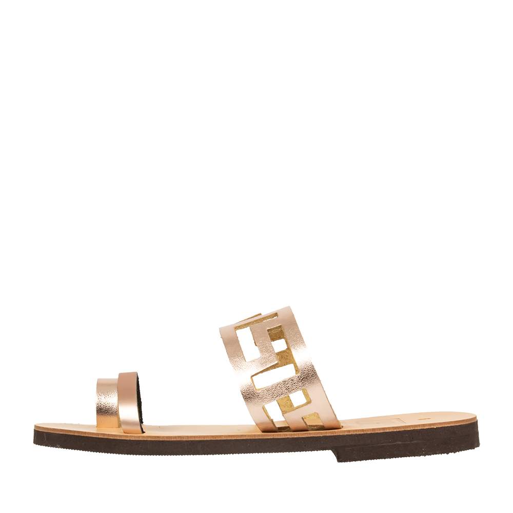 MEANDROS COPPER LEATHER SANDALS TS100 | Topshoes.gr