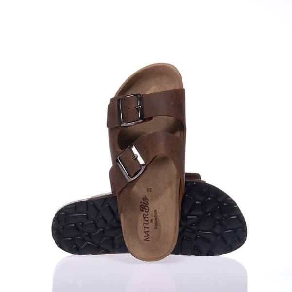 NATURBIO BY RELAXSHOE 580-22021 BROWN SLIDES