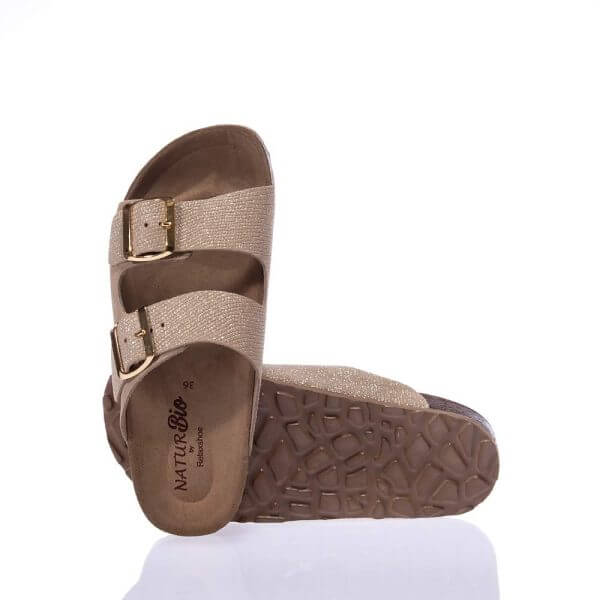 NATURBIO BY RELAXSHOE 580-22022 BEIGE SLIDES