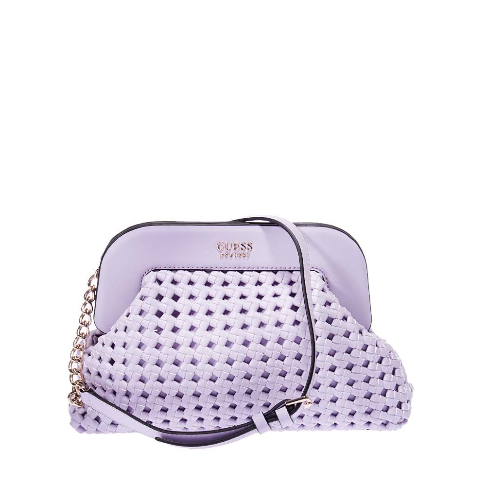 GUESS SICILIA HWWG8490170 FRAME CLUTCH LILAC | Topshoes.gr