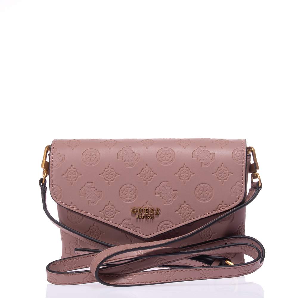 Guess Zanelle Mini Crossbody Bag Pink