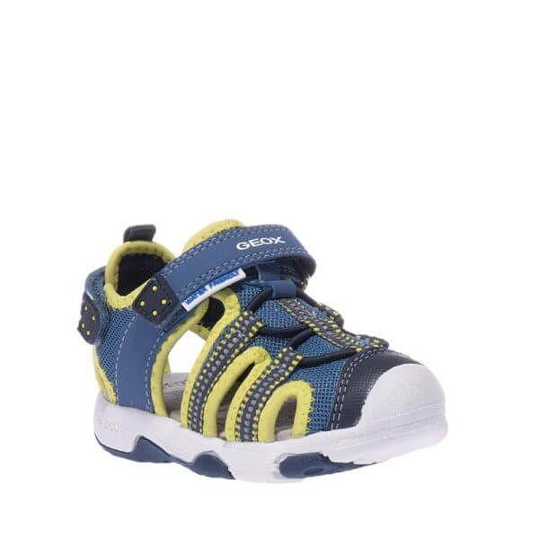 GEOX B920FB CLOSED SANDALS WITH VELCRO BLUE