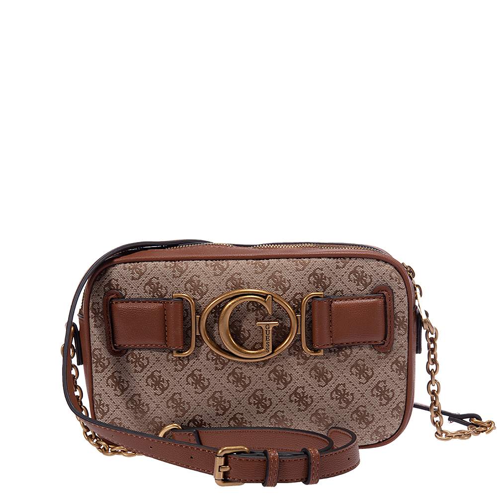 GUESS AVIANA HWJB8414140 CROSSBODY CAMERA BAG BEIGE Topshoes.gr