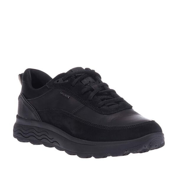 GEOX SPHERICA U16BYE ΜΑΥΡΑ SNEAKERS
