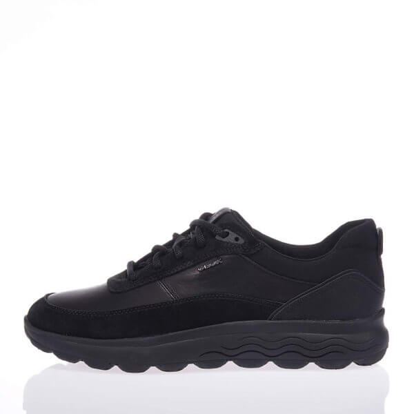 GEOX SPHERICA U16BYE ΜΑΥΡΑ SNEAKERS