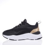 PUMA CASSIA DISTRESSED 387645-01 ΜΑΥΡΟ