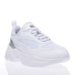 PUMA CASSIA DISTRESSED 387645-02 ΛΕΥΚΟ