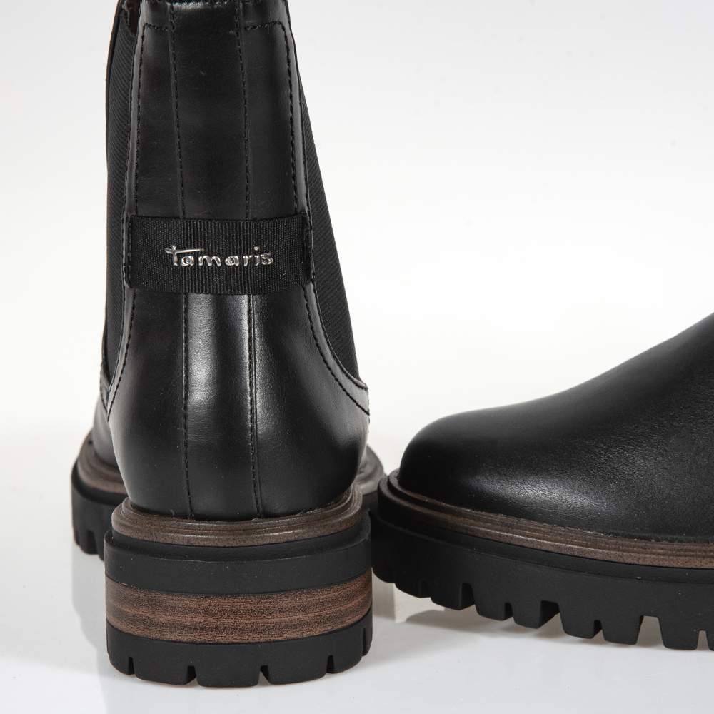 TAMARIS BLACK BOOTS | Topshoes.gr