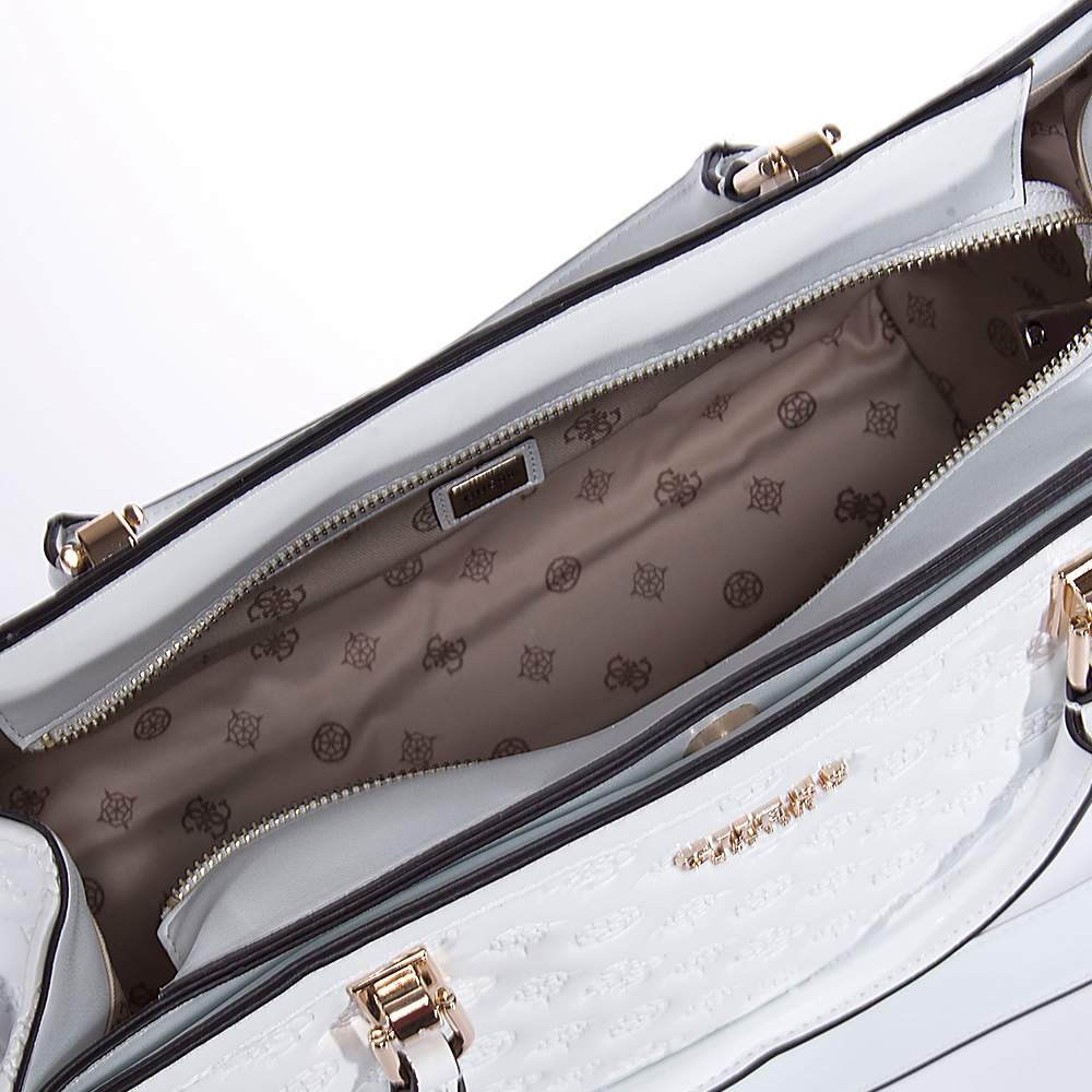 GUESS ABEY HWPD8558230 HANDBAG WHITE Topshoes.gr