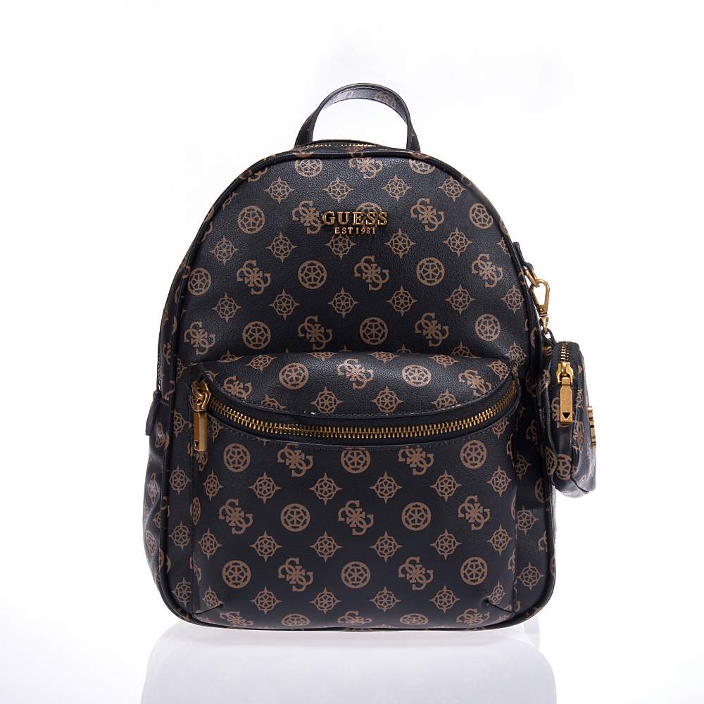 GUESS HOUSE PARTY HWPB8686330 LARGE BACKPACK ΚΑΦΕ