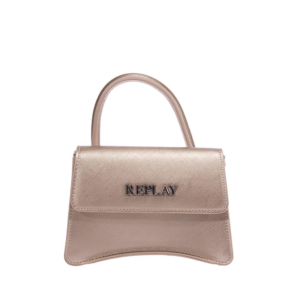 REPLAY FW3361-001-A0283-180 HAND BAG GOLD | Topshoes.gr