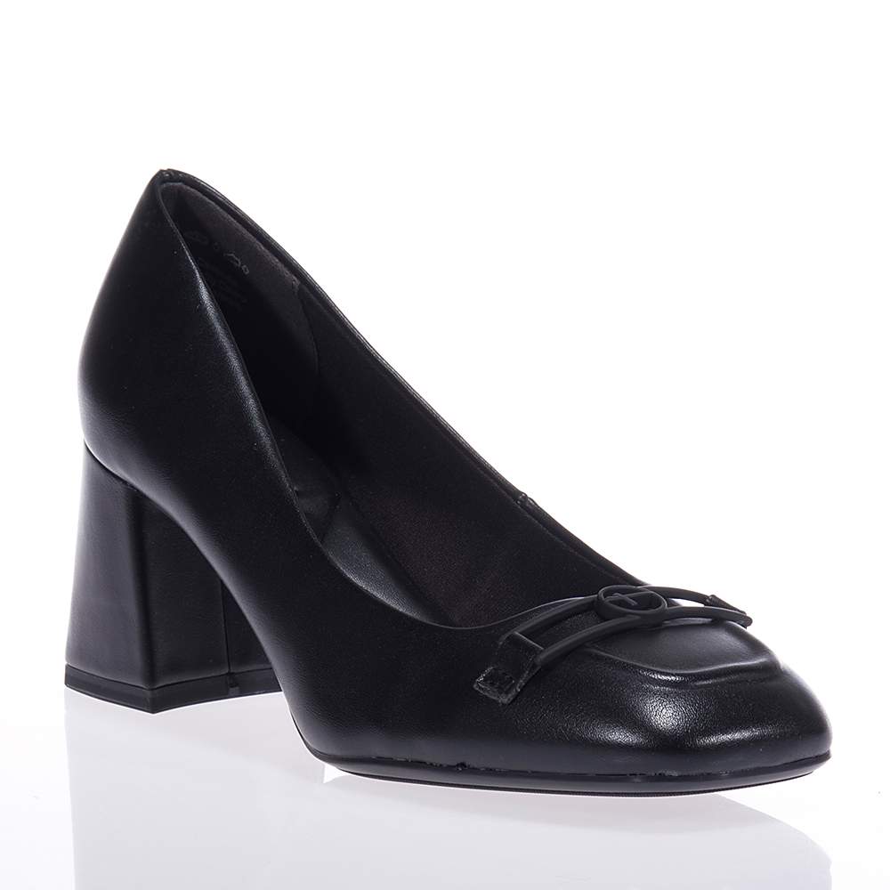 TAMARIS 22416 20 BLACK SQUARE TOE HEELS Topshoes.gr