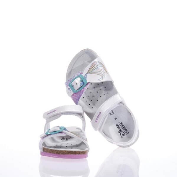 GEOX J358MA ΠΕΔΙΛΑ ARIEL DISNEY ΛΕΥΚΑ