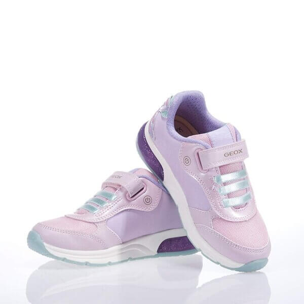 GEOX J358VA ARIEL SNEAKERS WITH PINK SHOES