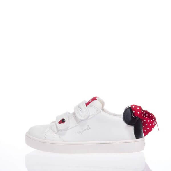 GEOX J35EUE SNEAKERS MINNIE WHITE