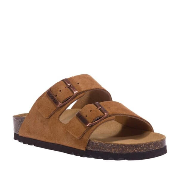 SCHOLL JOSEPHINE F30050 CAMEL SLIDES