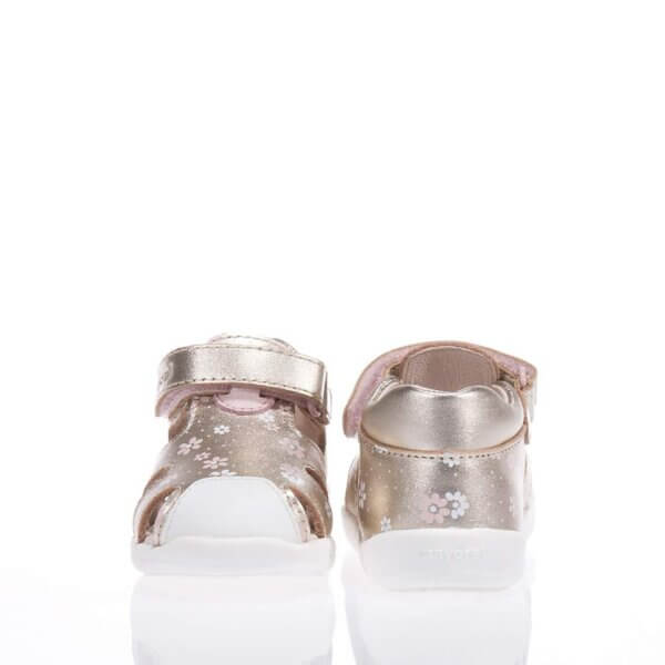 MAYORAL 41422 MY FIRST STEPS GOLD CLOSED SANDALS