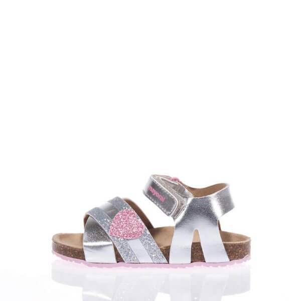 MAYORAL 41458 BIO SANDALS SILVER WITH VELCRO