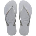 HAVAIANAS SLIM SPARKLE II 4146937-3498 ICE GREY