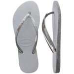 HAVAIANAS SLIM SPARKLE II 4146937-3498 ICE GREY