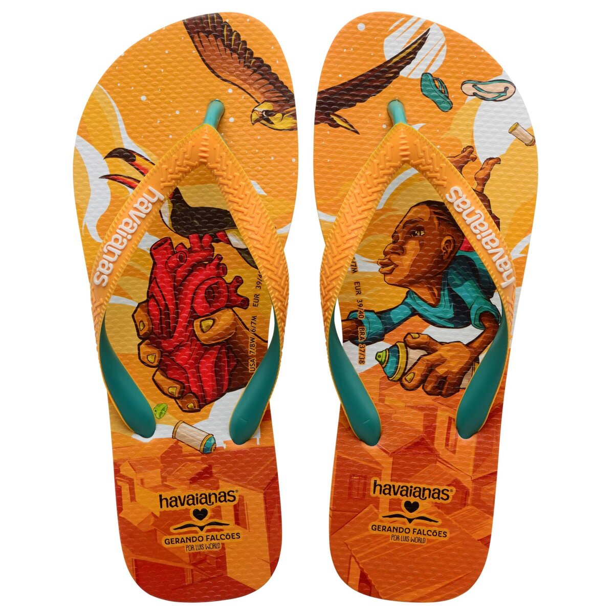 HAVAIANAS GERANDO FALCOES 4147603-6362 ΠΟΡΤΟΚΑΛΙ